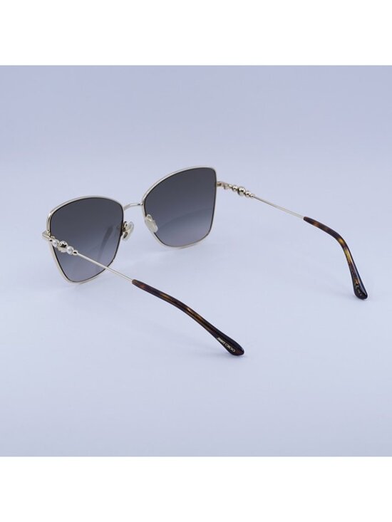 Jimmy Choo TESO/S 0000 HA Sunglasses Gold Butterfly Frame, Brown Lenses main image 6